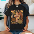 Cross and Pumpkins Comfort Colors T-shirt