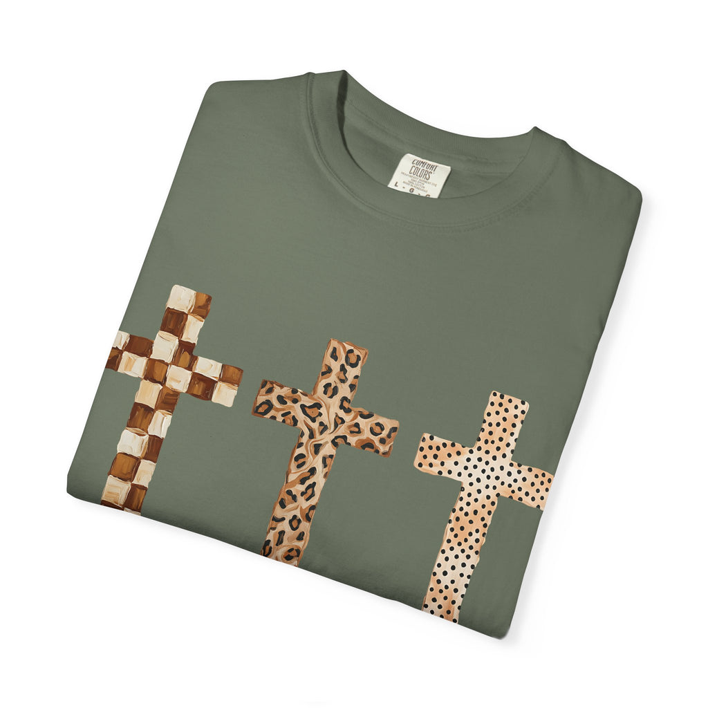 Three Crosses Comfort Colors T-shirt