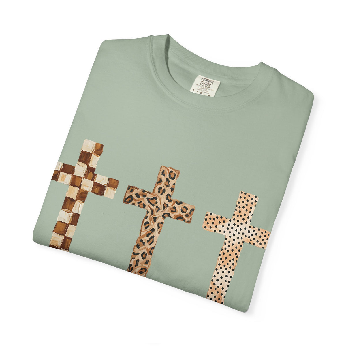 Three Crosses Comfort Colors T-shirt