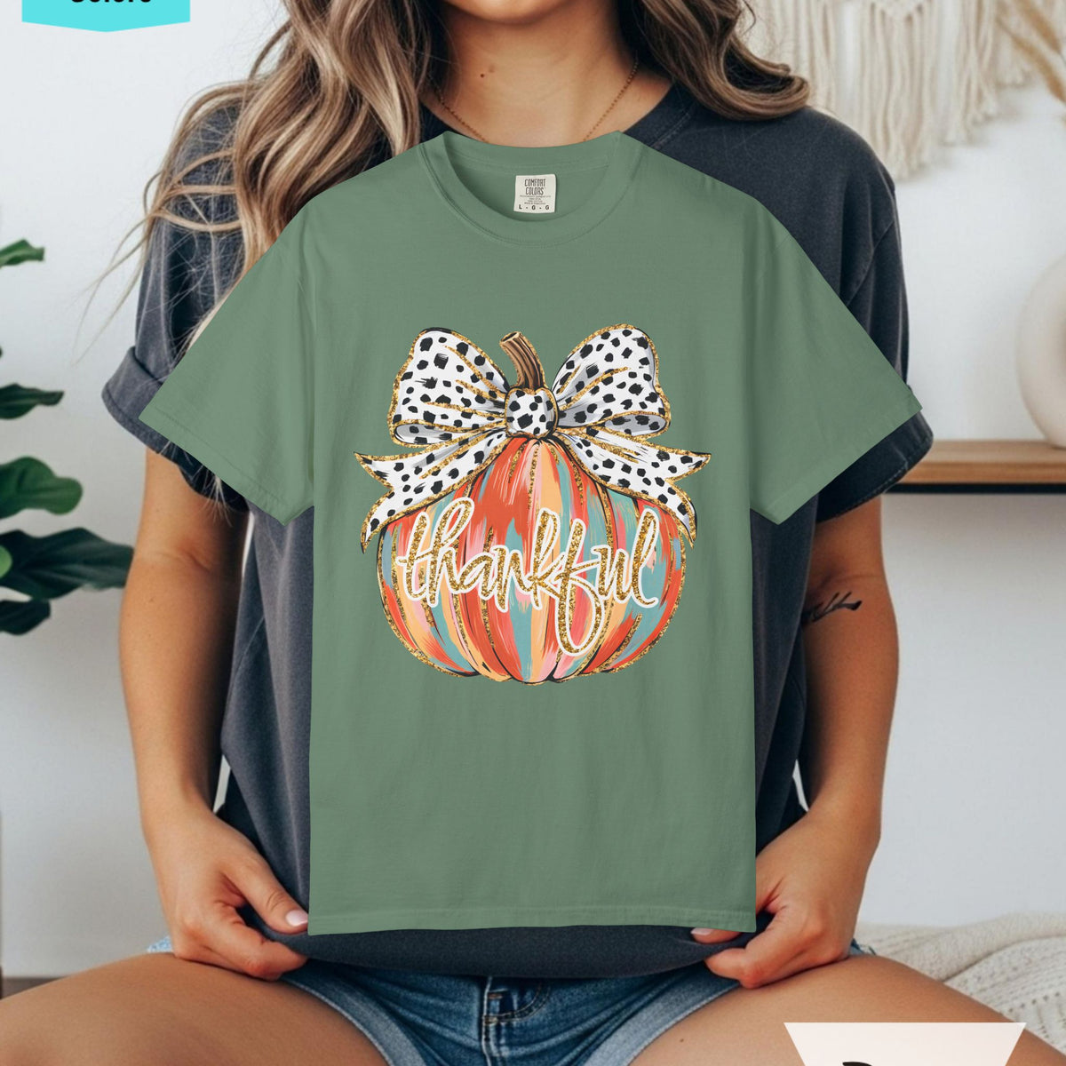Thankful Pumpkin Comfort Colors T-shirt