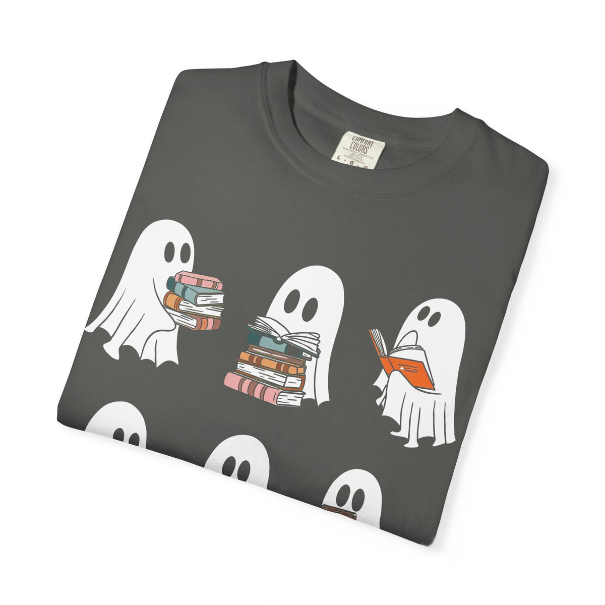 Ghosts Reading Books Comfort Colors T-shirt