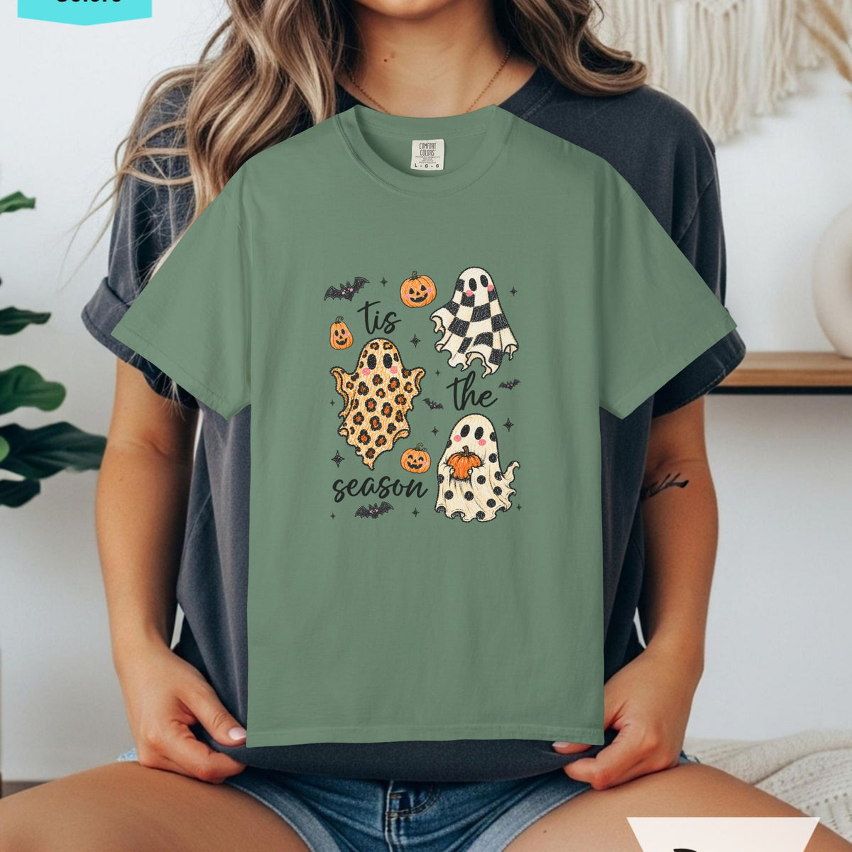 Ghosts Tis the Season Comfort Colors T-shirt