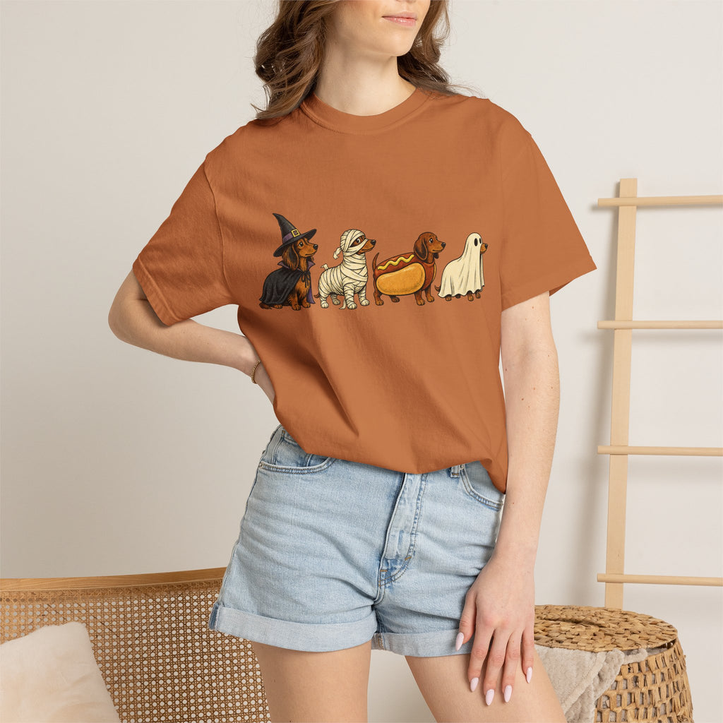 Dachshunds Trick or Treating Comfort Colors T-shirt