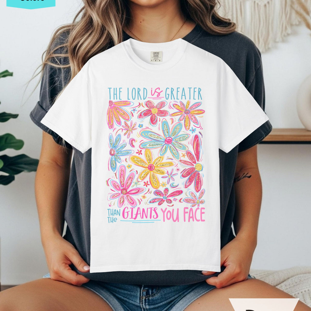 The Lord is Greater Comfort Colors T-shirt