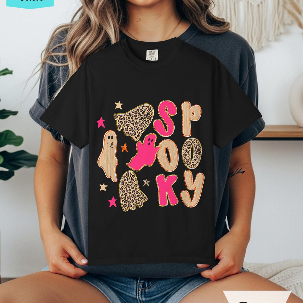 Leopard Spooky Comfort Colors T-shirt
