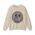 Leopard Smiley Face Gildan Sweatshirt