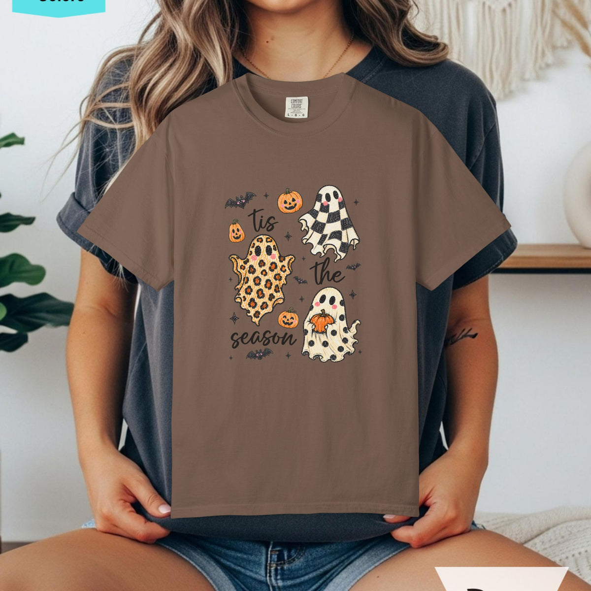 Ghosts Tis the Season Comfort Colors T-shirt