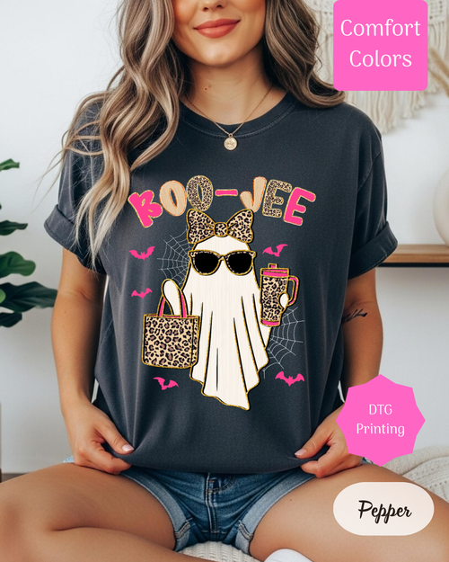 Boo-Jee Ghost Comfort Colors Tshirt