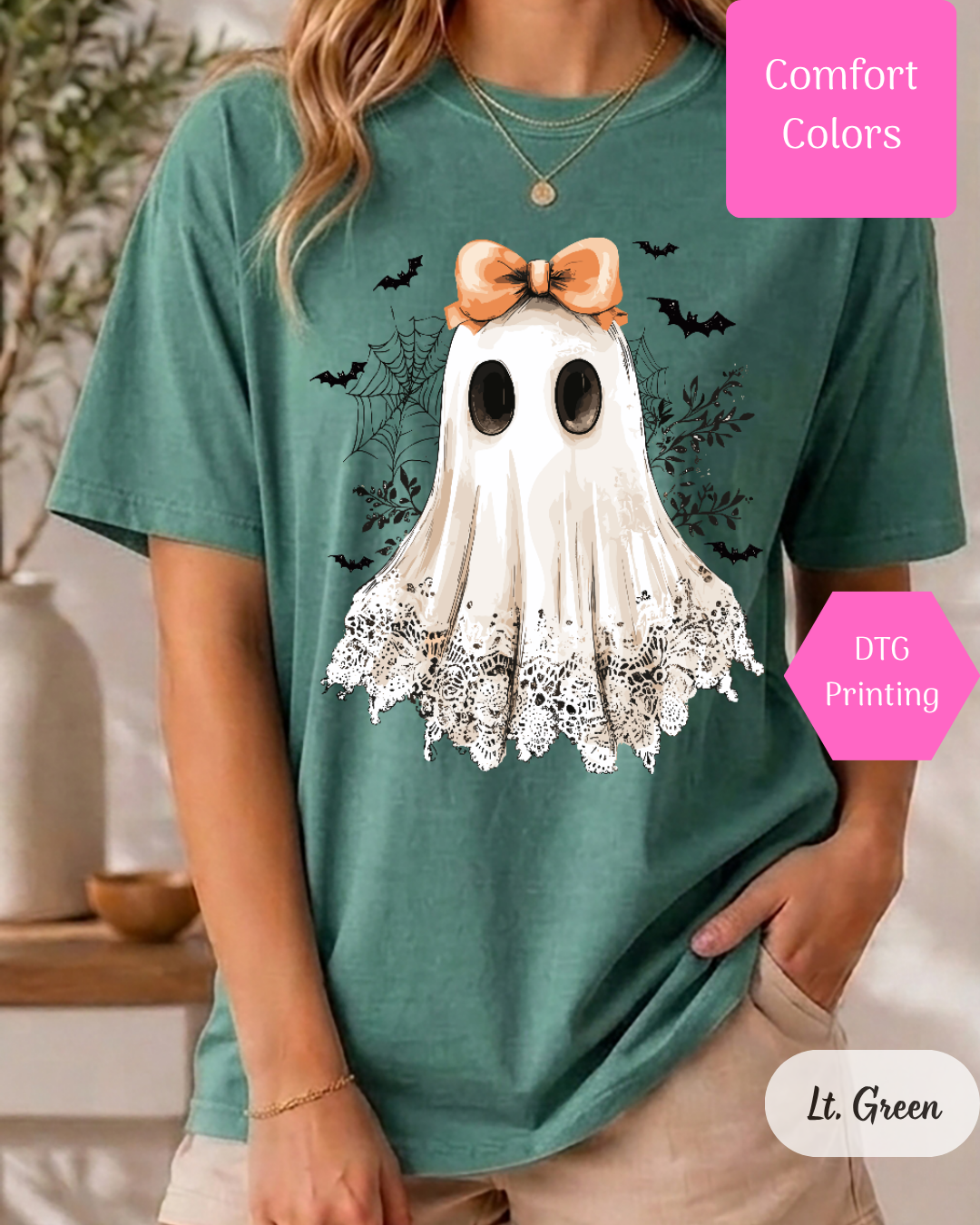 Lace Ghost Comfort Colors T-shirt