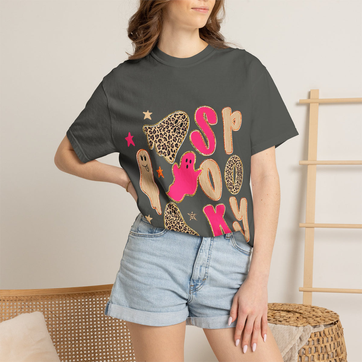 Leopard Spooky Comfort Colors T-shirt