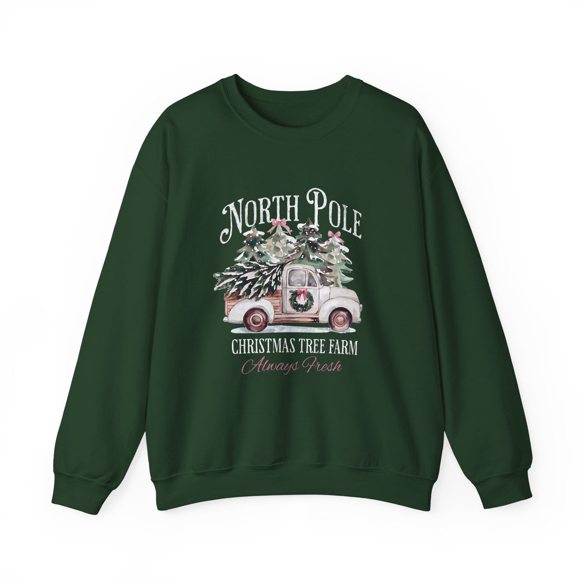 North Pole Christmas Tree Farm Gildan Sweatshirt