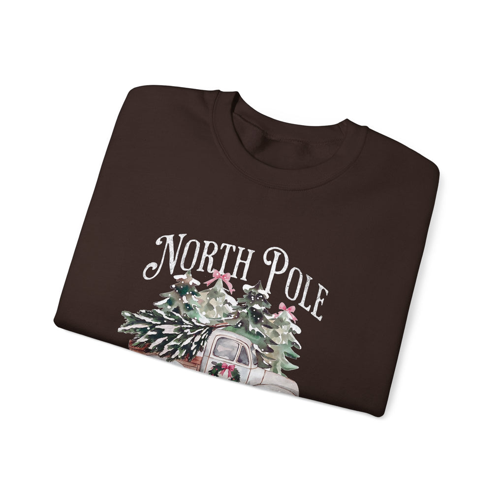 North Pole Christmas Tree Farm Gildan Sweatshirt
