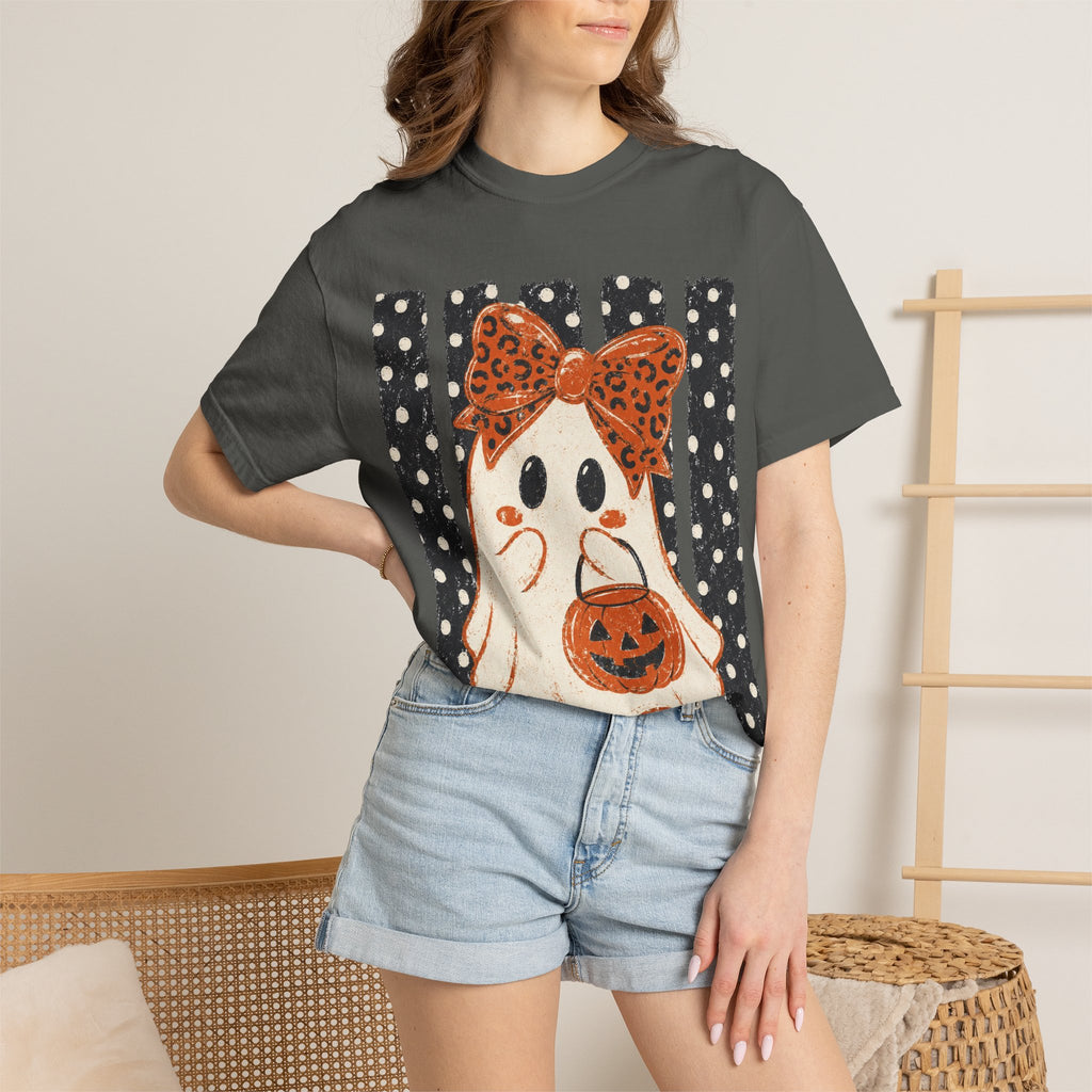 Ghost with pumpkin Comfort Colors T-shirt