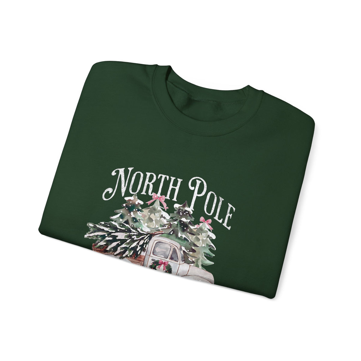 North Pole Christmas Tree Farm Gildan Sweatshirt
