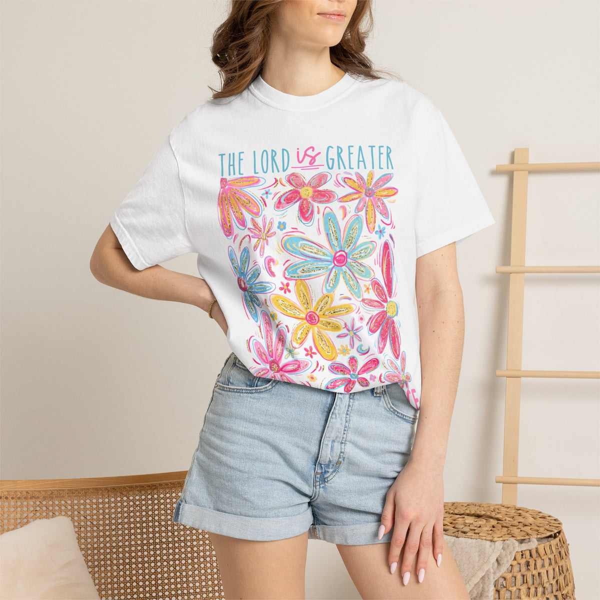 The Lord is Greater Comfort Colors T-shirt