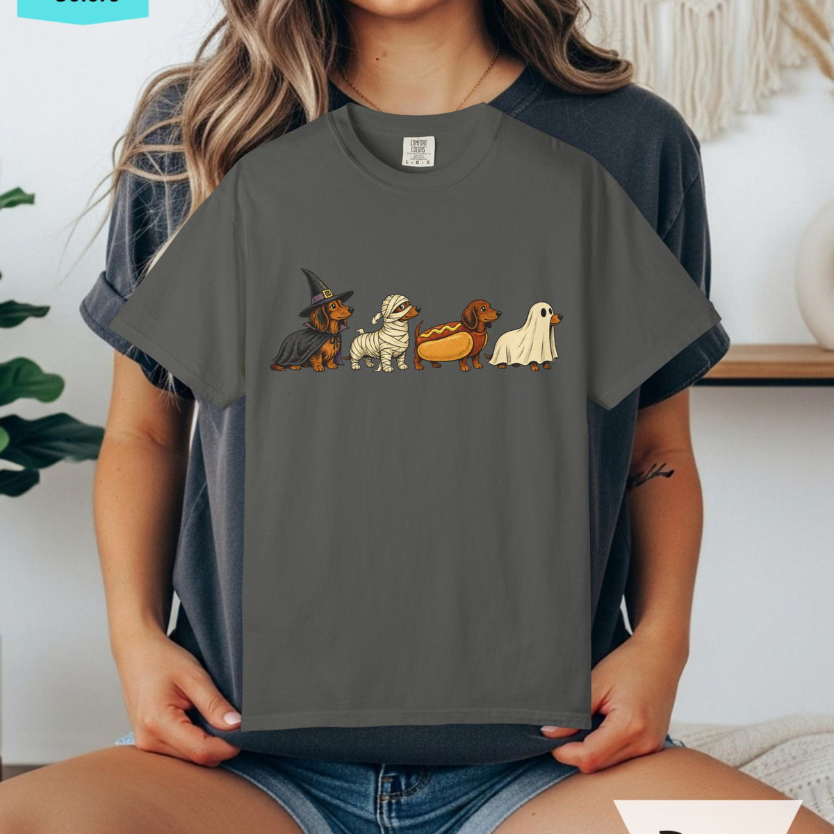 Dachshunds Trick or Treating Comfort Colors T-shirt